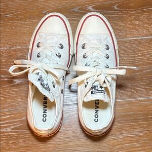 Converse Kids White and Red Sneakers